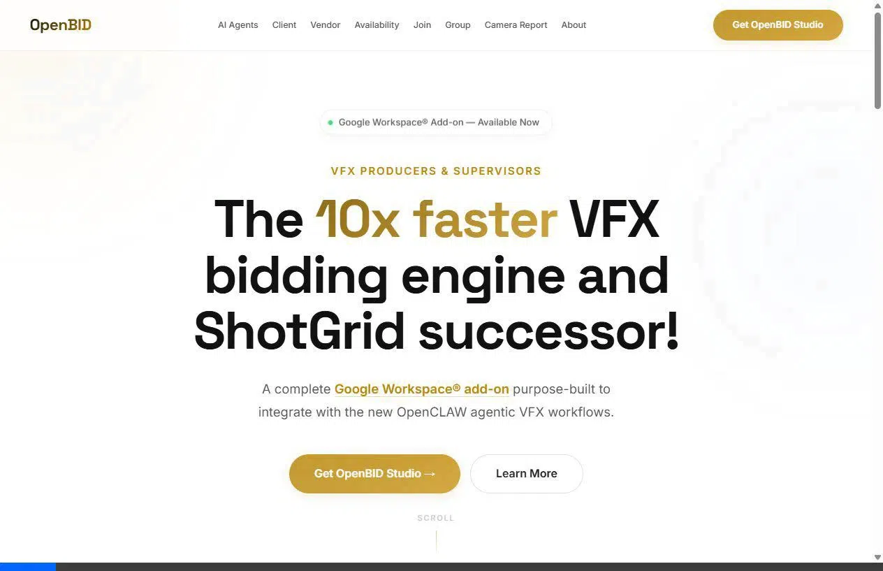 OpenBID.bid new custom site — stunning redesign by WebsiteRebuild.studio